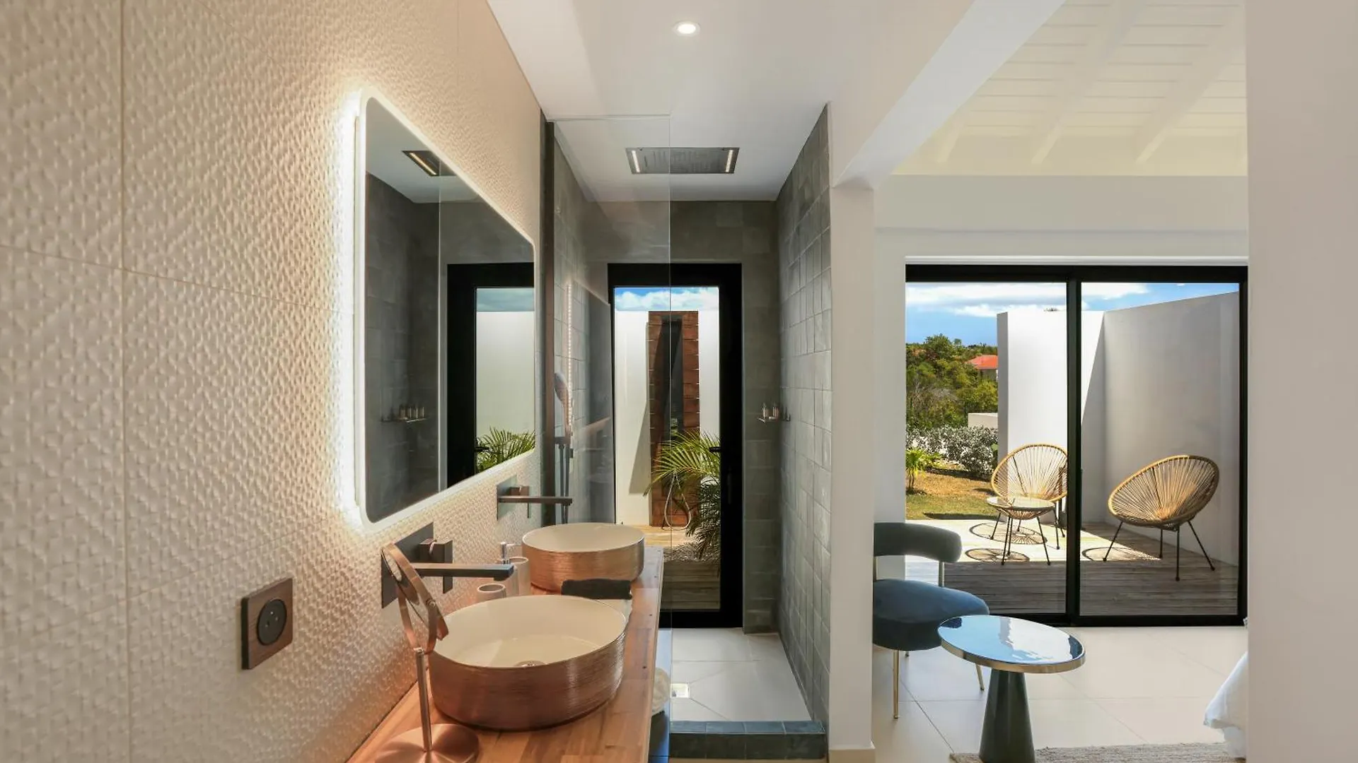 Luxury Villa Nuit Jade, Ocean View Escape Les Terres Basses